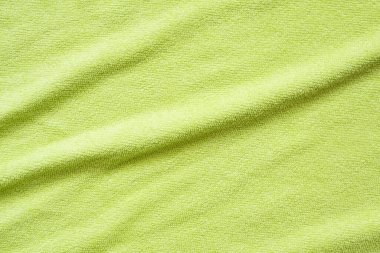 Yeşil havlu kumaş dokusu yüzeyi arkaplanı kapat