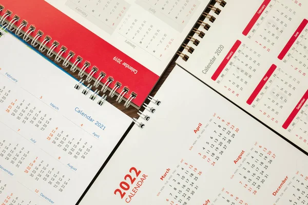 2022 Página Calendário Plano Fundo Planejamento Negócios Reunião Conceito — Fotografia de Stock