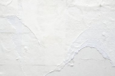 Boş beyaz yırtık kağıt poster dokusu arkaplanı