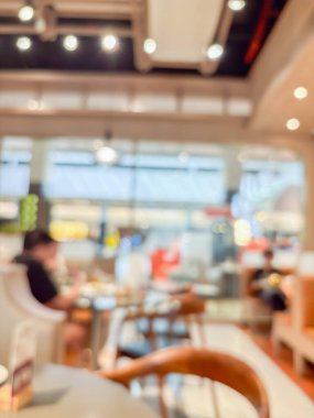 Kafenin arka planı için iç mekan bulanıklığı