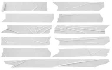 Beyaz arkaplanda izole edilmiş beyaz yapıştırıcı plastik bant.