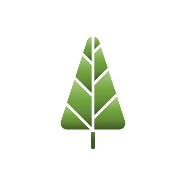 Pinheiro Árvore Natal Ícone Plano Vetor —  Vetores de Stock