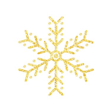 Noel ağacı süslemesi, Vektör, İllüstrasyon için beyaz zemin üzerinde altın parıltısı dokusu.