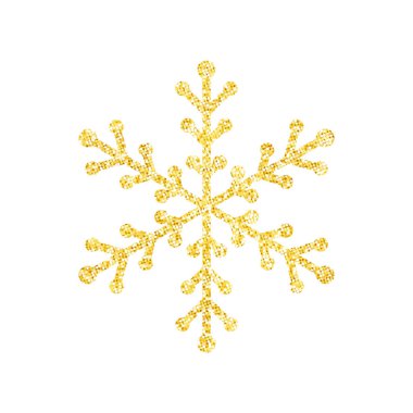 Noel ağacı süslemesi, Vektör, İllüstrasyon için beyaz zemin üzerinde altın parıltısı dokusu.