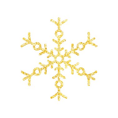 Noel ağacı süslemesi, Vektör, İllüstrasyon için beyaz zemin üzerinde altın parıltısı dokusu.