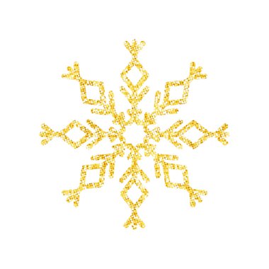 Noel ağacı süslemesi, Vektör, İllüstrasyon için beyaz zemin üzerinde altın parıltısı dokusu.