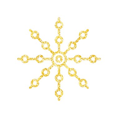 Noel ağacı süslemesi, Vektör, İllüstrasyon için beyaz zemin üzerinde altın parıltısı dokusu.