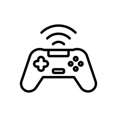 Kablosuz oyun denetleyici simgesi, Vektör ve Görüntü.