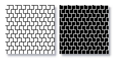 Kusursuz Geometrik Desenler Vektörü.
