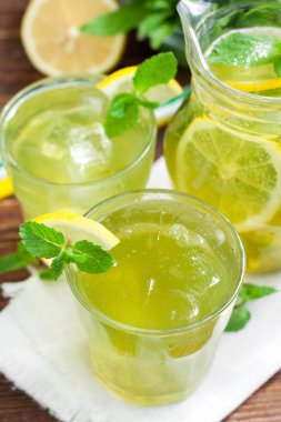 Ev yapımı naneli limonata
