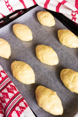 Ham pasties doldurulmuş et