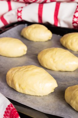 Ham pasties doldurulmuş et