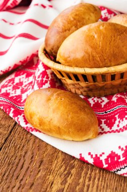 Pasties doldurulmuş et, seçici odak