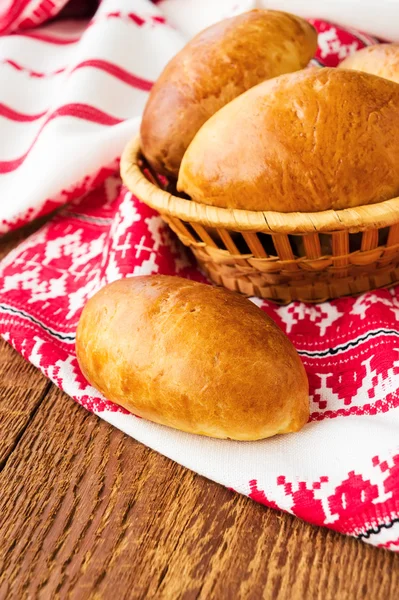 Pasties stuffed meat, selective focus — Stock Photo, Image