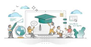 Dijital platform ana hatlarını kullanarak çevrimiçi öğrenme eğitimi