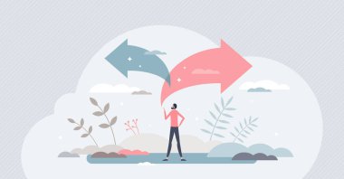 İki ayrı yol seçeneği olarak küçük insan konseptinden seçim yapmak