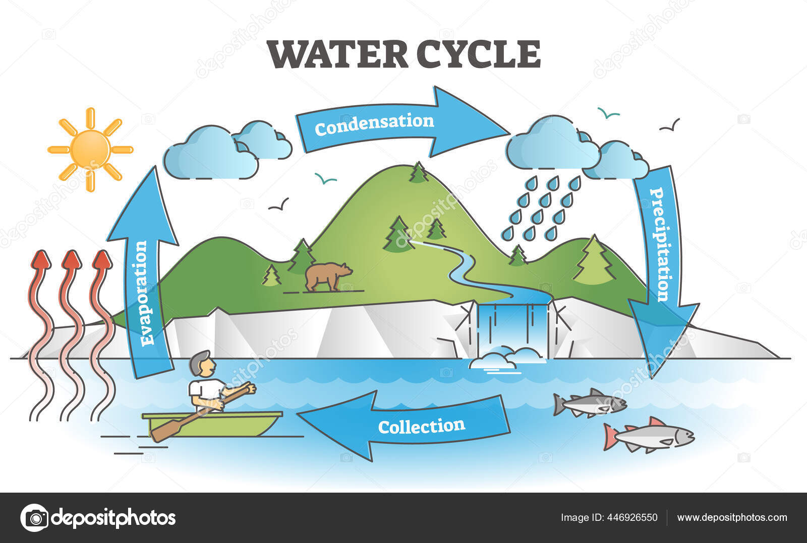 Sublimation Diagram Water Cycle