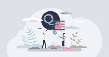 Sorular ve cevaplar ya da sorular. Belirsiz bilgileri netleştir. Küçük insan konsepti.