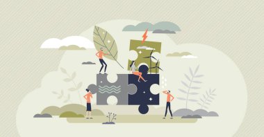 Çevresel çözüm ekolojik dost alternatif insan konsepti olarak