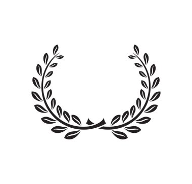 Defne çelenginin vektör illüstrasyonu