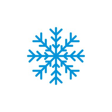 Mavi kar tanesinin vektör çizimi