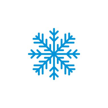 Mavi kar tanesinin vektör çizimi