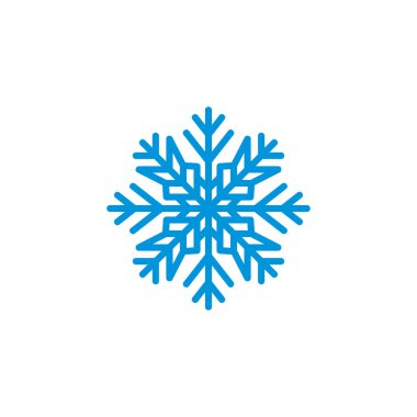 Mavi kar tanesinin vektör çizimi