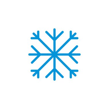 Mavi kar tanesinin vektör çizimi