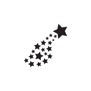 Yükselen yıldızın vektör illüstrasyonu