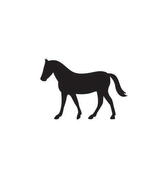 Illustrazione Vettoriale Della Silhouette Del Cavallo — Vettoriale Stock