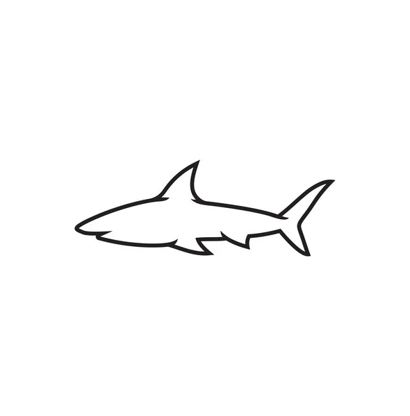 Köpekbalığının Vektör Illüstrasyonu — Stok Vektör