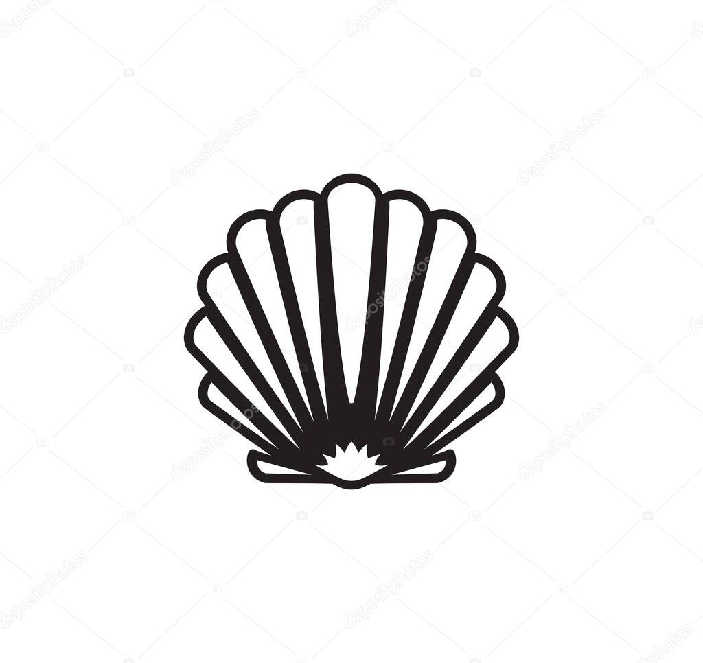 Vector illustration of the seashell