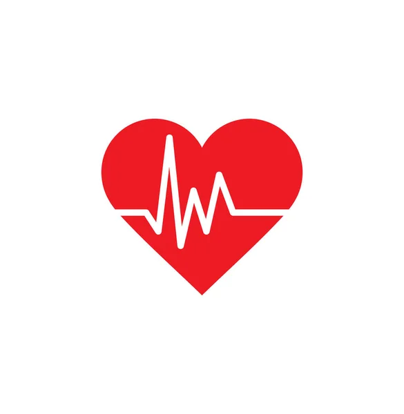 Vector Illustration Heart Beat — Stock Vector