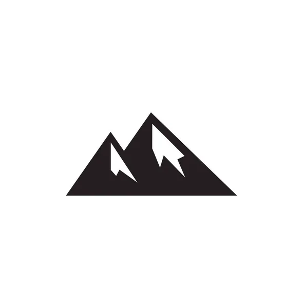 Εικονογράφηση Διάνυσμα Του Βουνού Αφηρημένο Σημάδι — Διανυσματικό Αρχείο