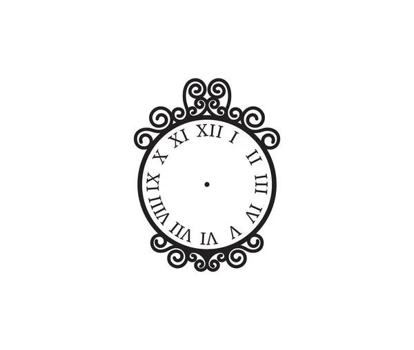 ヴィクトリア様式の時計の顔のベクトルイラスト — ストックベクタ