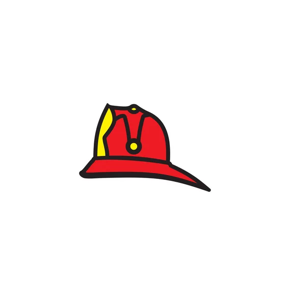 Векторная Иллюстрация Шлема Пожарного — стоковый вектор