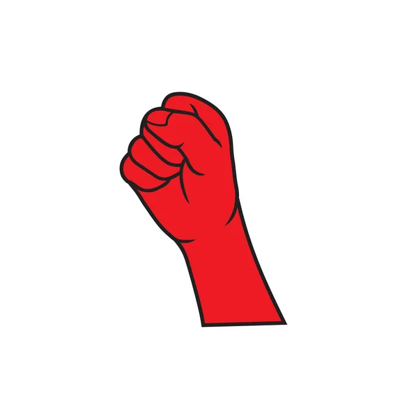 Векторная Иллюстрация Кулака Красной Революции — стоковый вектор