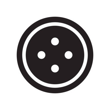 Giysi düğmesinin vektör illüstrasyonu