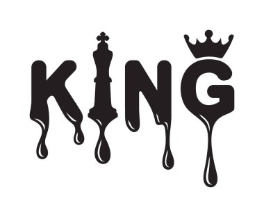 Damlayan kralın vektör illüstrasyonu