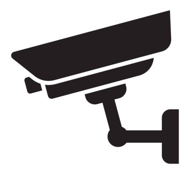 Güvenlik kamerasının vektör çizimi