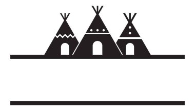 Çadır çadırının vektör illüstrasyonu