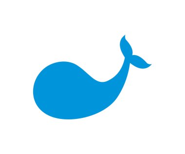 Mavi balinanın vektör çizimi