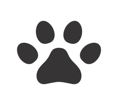 Köpek patisinin vektör çizimi