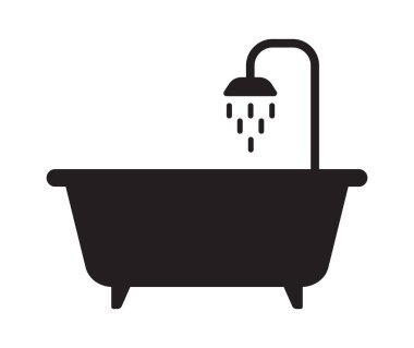 Duş küvetinin vektör çizimi