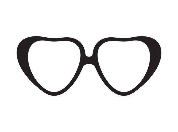 Ilustração Vetorial Dos Óculos Forma Coração —  Vetores de Stock