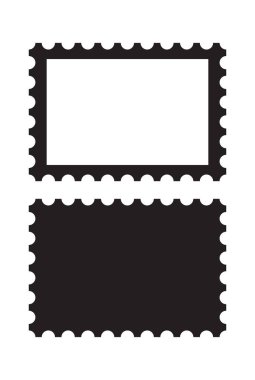 Posta pullarının vektör illüstrasyonu