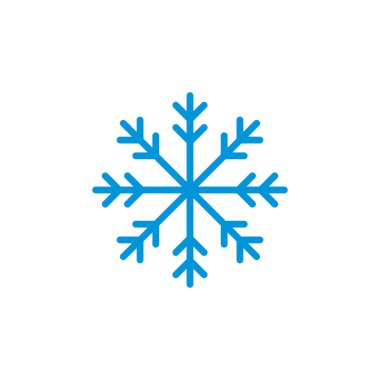 Kar tanesinin vektör illüstrasyonu