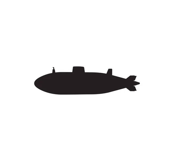 Векторная Иллюстрация Силуэта Подводной Лодки — стоковый вектор