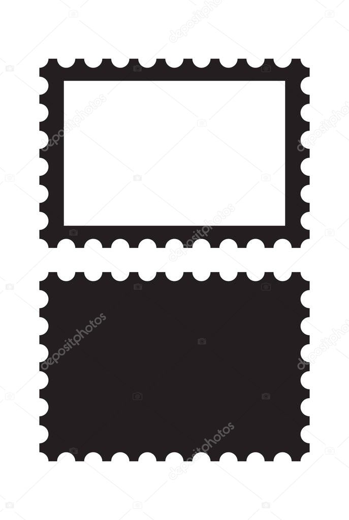 Vector illustration of the postage stamps