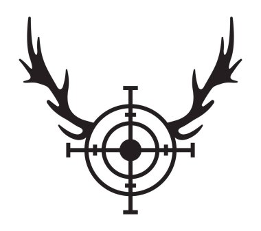 Avcı keskin nişancının vektör çizimi